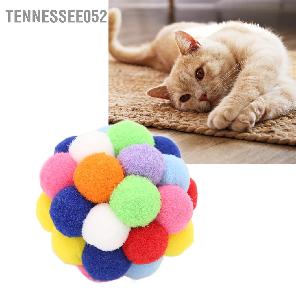 Bóng Đồ Chơi Mềm Có Chuông Nhiều Màu Sắc Cho Mèo Cưng