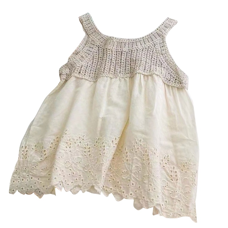 Áo Dệt Kim Sát Nách Cổ Tròn Thời Trang Mùa Hè Cho Nữ