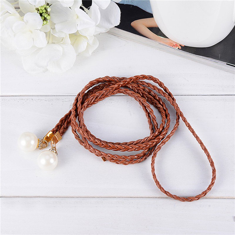 Dây Thắt Lưng Dạng Tết Bằng Da Phong Cách Bohemian Thanh Lịch Dành Cho Đi Tiệc