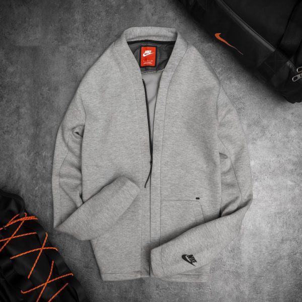 [CHÍNH_HÃNG] ÁO KHOÁC NIKE TECH FLEECE CARDIGAN - XÁM | BigBuy360 - bigbuy360.vn