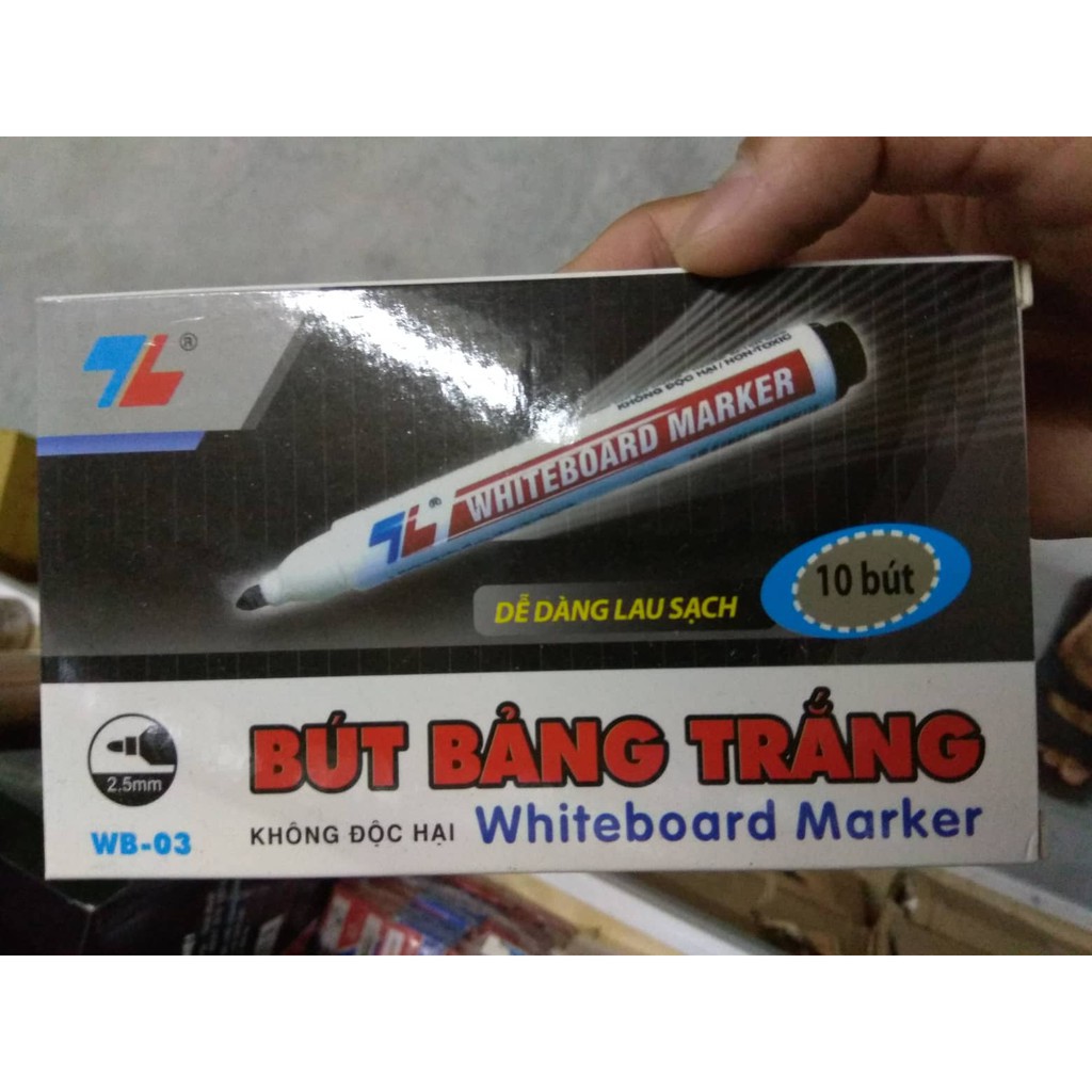 (Hộp 10 chiếc) Bút lông dạ bảng trắng TL WB03 dùng viết bảng trắng