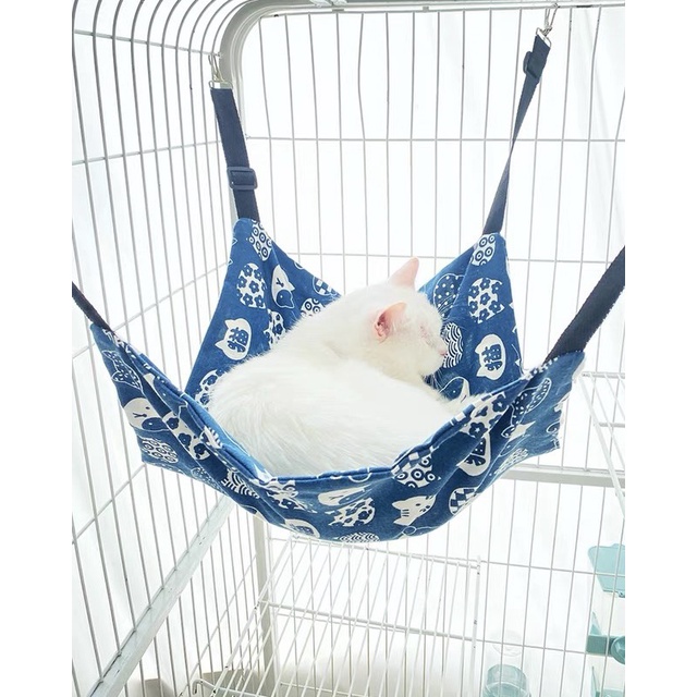 [HOT] Giường võng treo lồng chuồng thú cưng thiết kế 2 lớp đa dạng kích thước, màu sắc dễ thương
