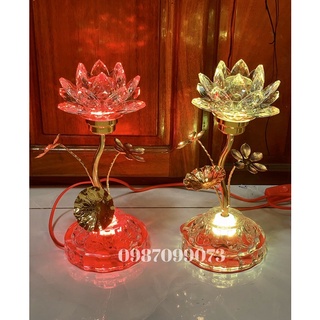 Một cặp đèn hoa sen pha lê M428