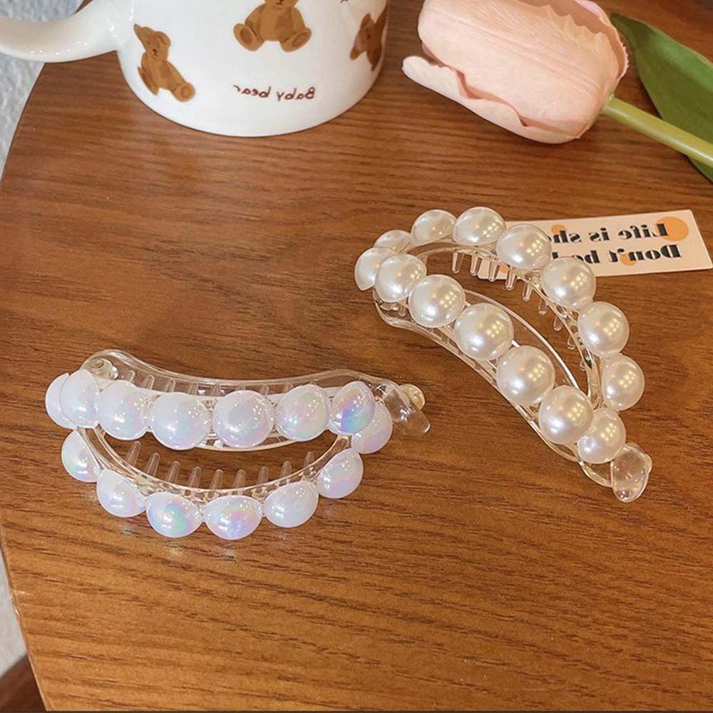 Kẹp Tóc Acrylic Trong Suốt Phong Cách Hàn Quốc Ngọt Ngào WMES15H