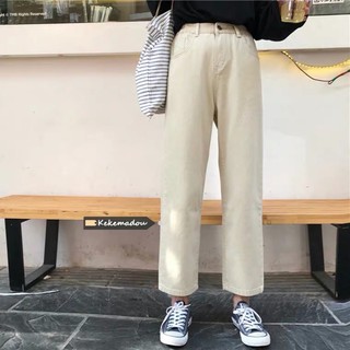 [Có sẵn+ảnh thật] Quần ống rộng khaki basic mẫu 2021