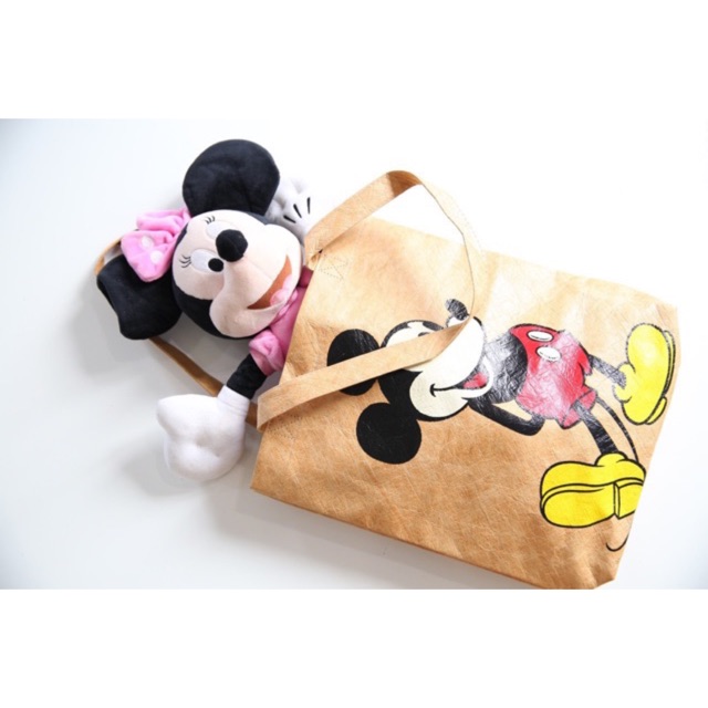 Túi Tote Zara Mickey đen-nâu quá hot (chat trước với shop ạ)