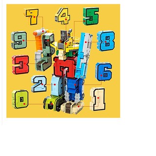 Xinlexin robot biến hình 15 chữ số và phép tính- legoxanh
