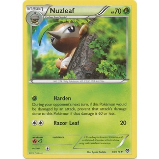 Thẻ Bài Pokemon Nuzleaf - 10/114 - Uncommon