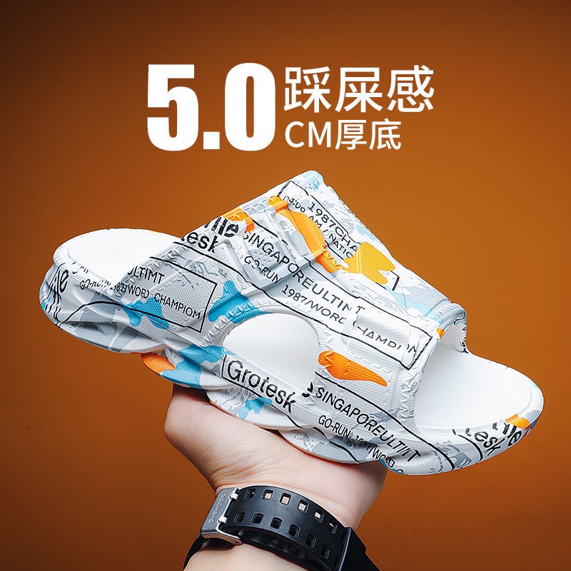 Dép Quai Ngang Đế Dày Chống Trượt Thời Trang Mùa Hè Cho Nam