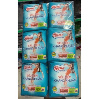 Combo 6 gói băng vệ sinh Nyna gold xanh (10 miếng/gói) mẫu mới
