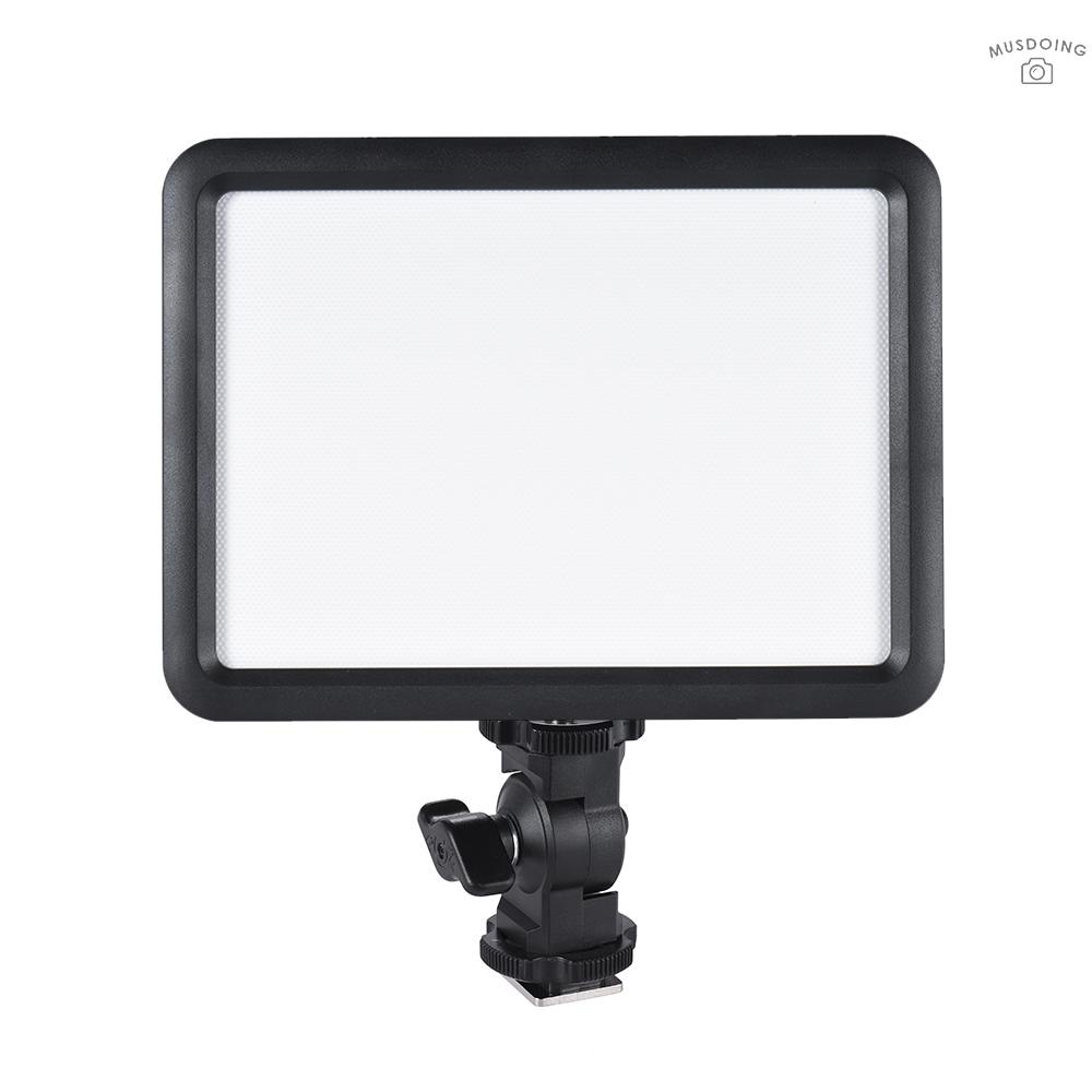 ღ  Godox LEDP120C Ultra-thin 12W Dimmable LED Video Light Panel Fill-in On-camera Lamp 3200K-5600K Bi-color Temperature w/ Hot Shoe Adapter for Digital DSLR Camera Studio Photography