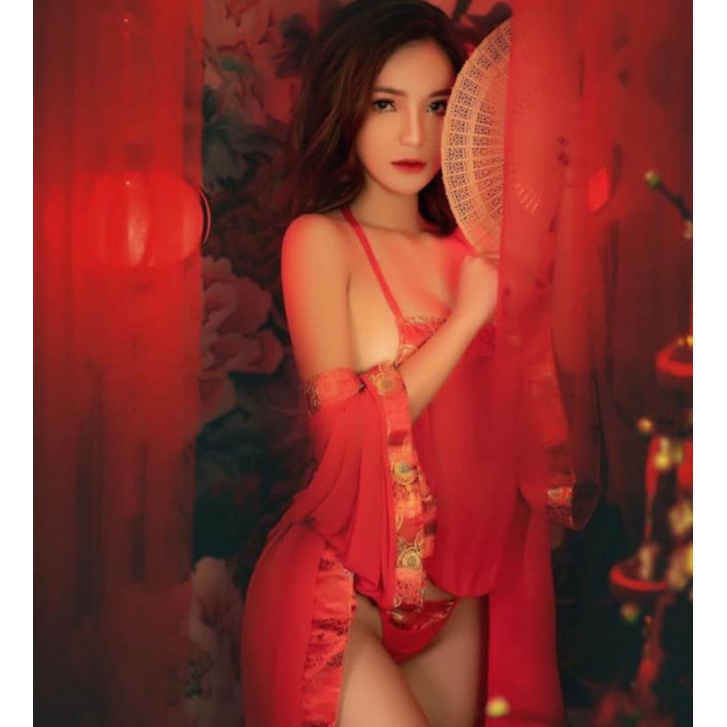 Cosplay cổ trang Võ Tắc Thiên - áo choàng ngủ Trung Hoa kèm yếm và quần lọt khe | BigBuy360 - bigbuy360.vn