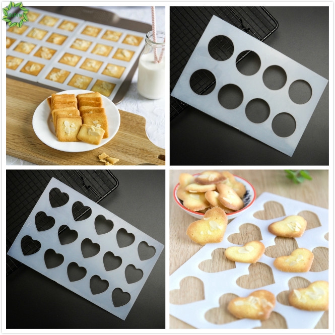 Khuôn làm bánh bằng PE hình tròn/vuông/trái tim