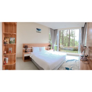 Ga sọc và 2 vỏ gối Trắng sọc 1m8×2m( nệm 17-25cm