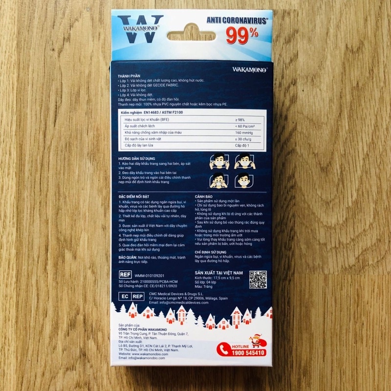 KHẨU TRANG WAKAMONO   CHÍNH HÃNG