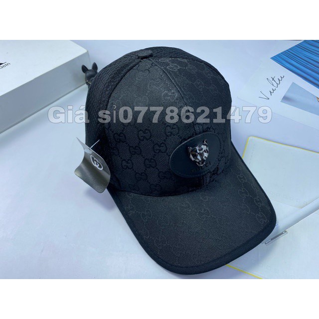 Nón kết lưỡi trai phối lưới mạc da sói đen thời trang - Mũ kết thể thao nam nữ ( hình thật 100% )