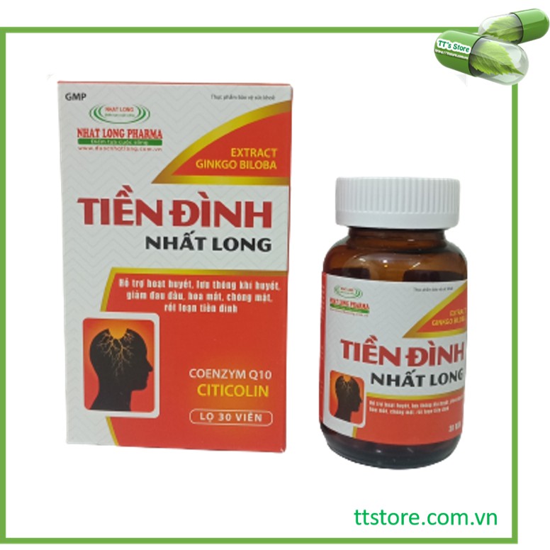 Tiền đình Nhất Long (Lọ 30 viên) - Rối loạn tiền đình, chóng mặt, hoạt huyết