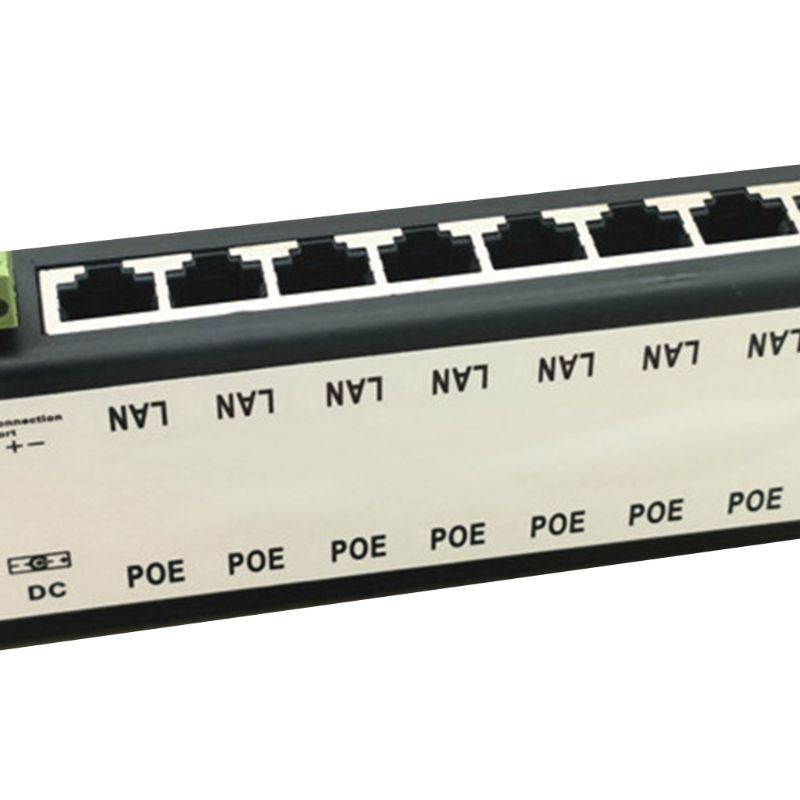 SEL❤8 Ports POE Injector POE Splitter for CCTV Network POE Camera Power Over Ethernet IEEE802.3af