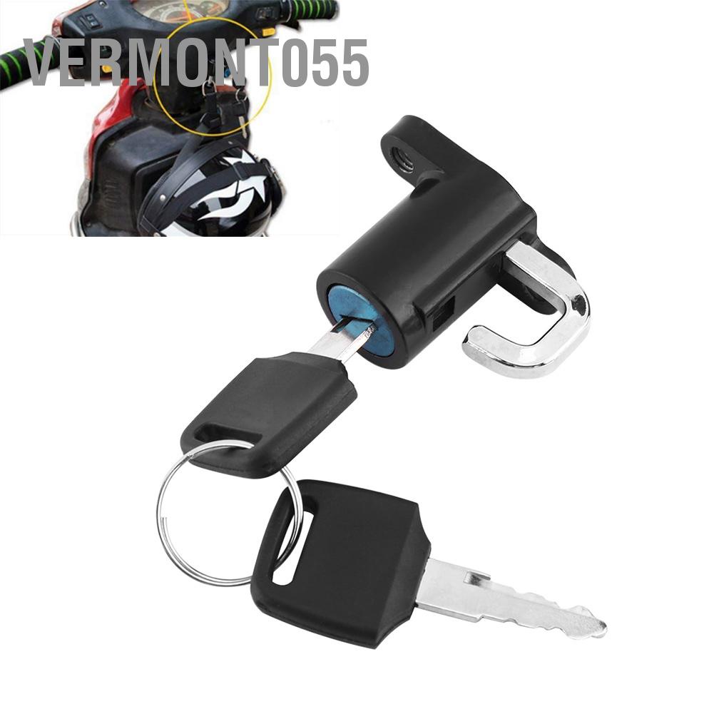 Vermont055 Đa năng Xe máy Mũ bảo hiểm Khóa móc treo với bộ 2 chìa khóa