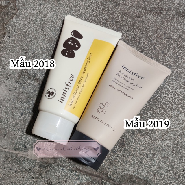 (MẪU MỚI) Sữa rửa mặt tro núi lửa INNISFREE JEJU VOLCANIC PORE CLEANSING FOAM