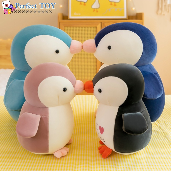 Chim cánh cụt nhồi bông co giãn dễ thương dùng làm quà tặng cho bé