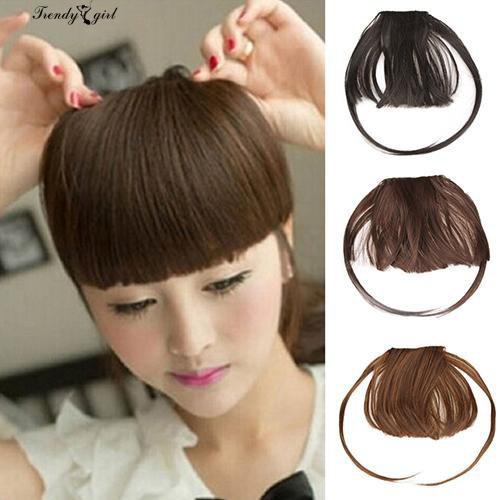 Tóc Mái Giả Dạng Kẹp Thời Trang Cho Nữ
