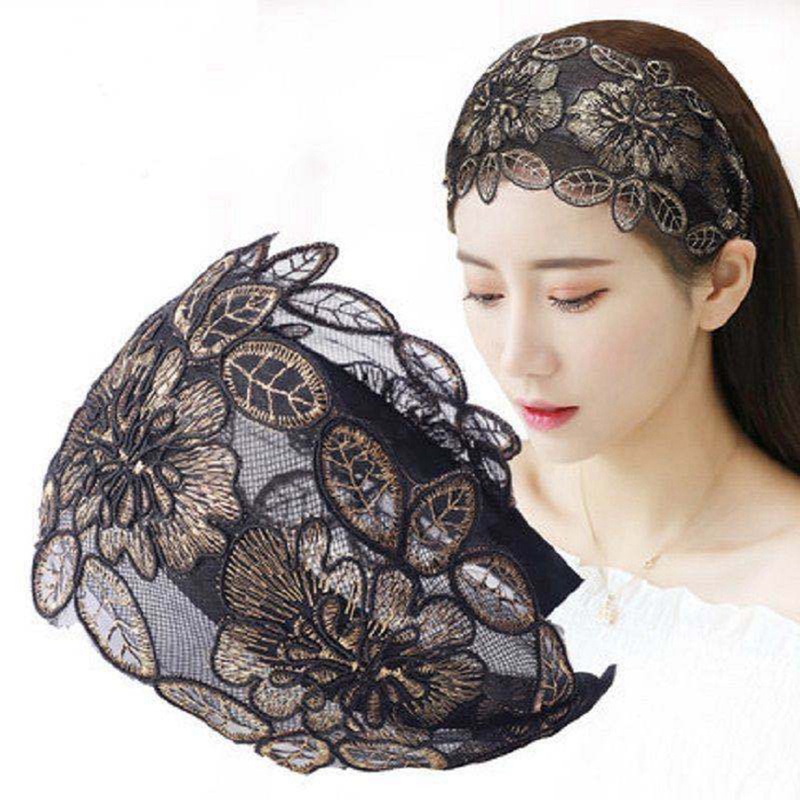 Băng đô cài tóc hình lá sen chống trượt
