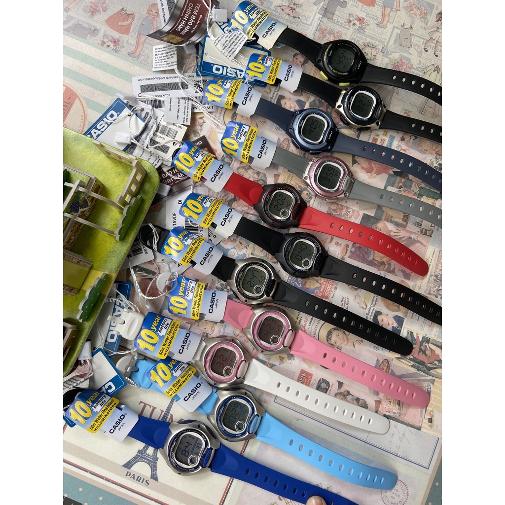 Đồng Hồ CASIO Điện Tử Trẻ Em Bé Trai Bé Gái LW-200-7AVDF, 1BVUDF, LW-203-2AVDF