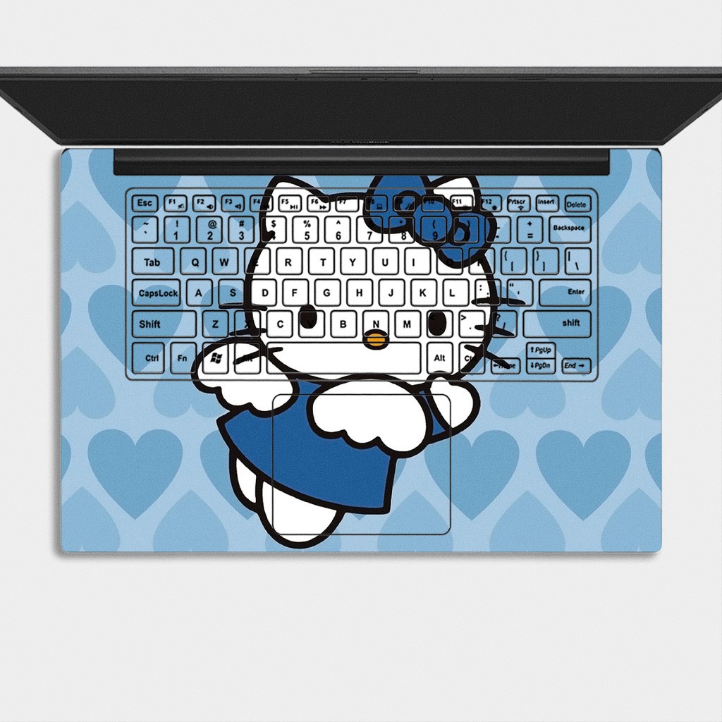 Bộ skin dán laptop mẫu HELLO KITTY / Có mẫu decal dán cho tất cả các hãng máy tính