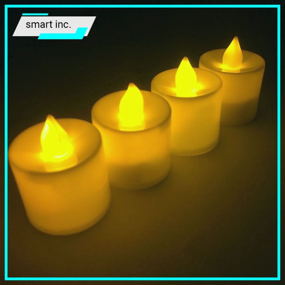 Đèn Cầy Điện Tử Tim Lắc Cao Cấp Tealight 🏆HOT🏆 Nến Điện Tử Pin Led Mini Decor Tỏ Tình Trang Trí Sinh Nhật