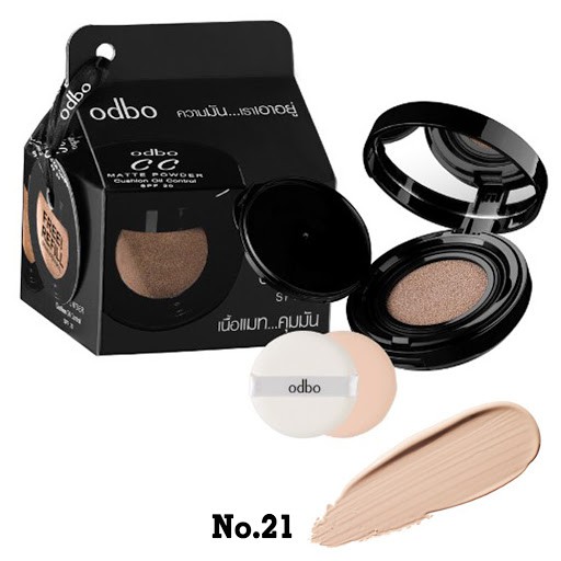 (OD625) Phấn Nước Kiềm Dầu CC Odbo Matte Powder Oil Control TẶNG LÕI