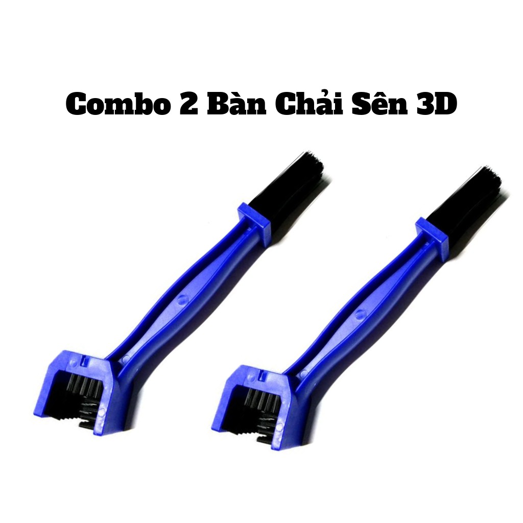 Combo 2 Bàn Chải Sên ,Bàn Chải Vệ Sinh Sên Xe Máy 3D