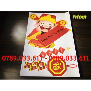 Decal trang trí Tết 2021