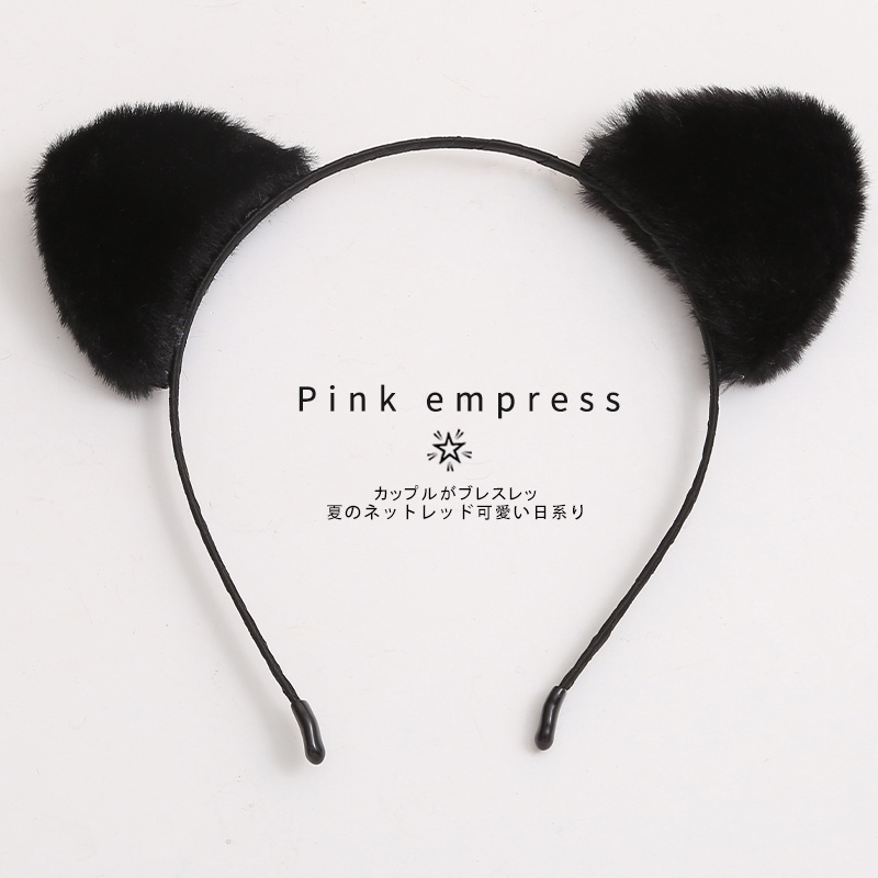 Băng đô cài tóc hình tai mèo phong cách Hàn Quốc đơn giản mới