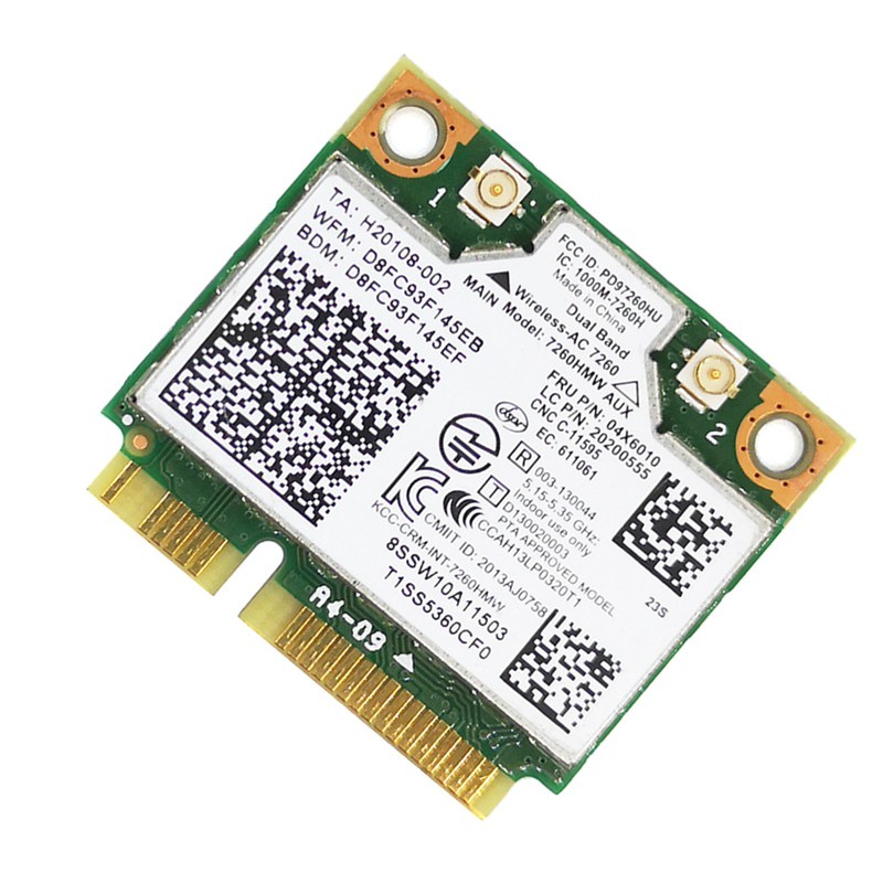 Card Wifi 7260ac Bluetooth 4.0 Mini Pci-E Cho K4250 K4350 E440 E540