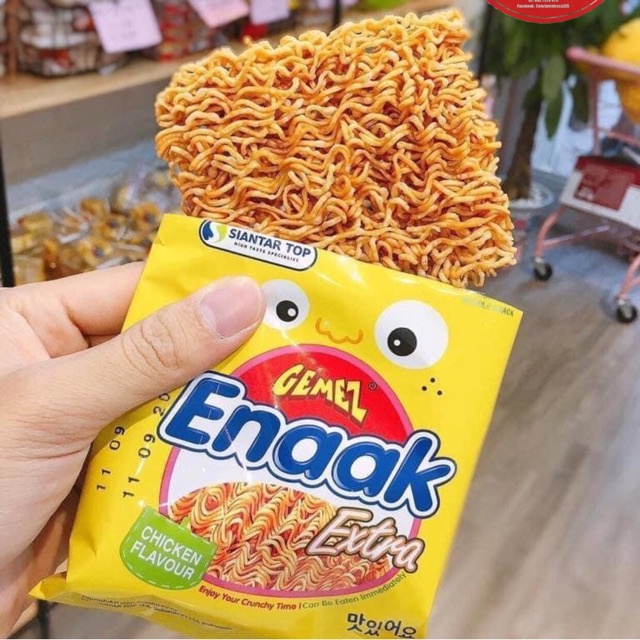 Snack Mì Enaak Indonesia, Mì Trẻ Em Ăn Liền Vị Gà Truyền Thống 30G, Đồ ăn vặt,