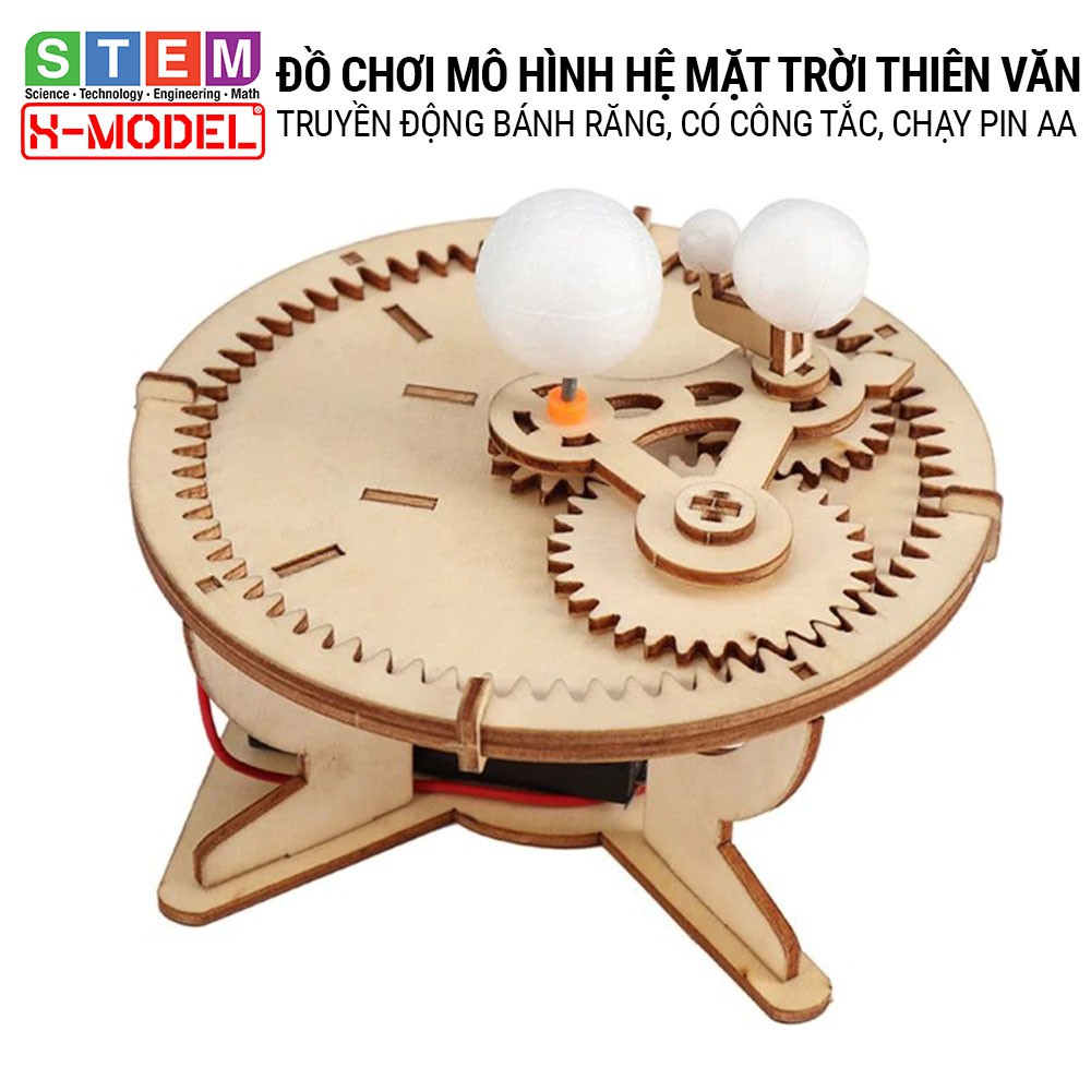 Đồ chơi sáng tạo STEM mô hình lắp ráp Hệ Mặt Trời Thiên Văn(Mặt trời- Trái Đất- Mặt trăng- Hành Tinh) ST92 XMODEL cho bé