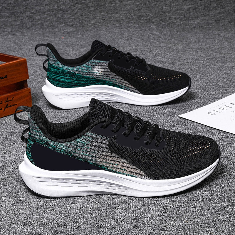 Giày Thể Thao Nam MENDO - Sneaker Màu Đen - Xám, Giày Thể Thao Hoạt Động Ngoài Trời, Thoáng Khí - G5416