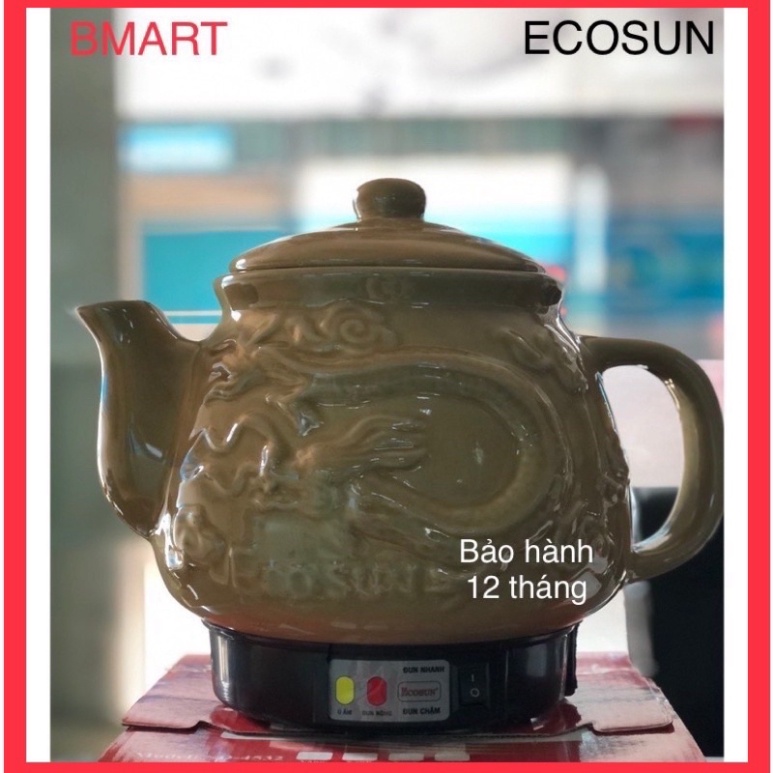 Ấm sắc thuốc Ecosun 2.8L | 3.2L | 4.5L cao cấp (Hàng chính hãng, Bảo hành 12 tháng