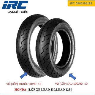 Vỏ lốp xe lead 110,lead 125 chính hãng irc