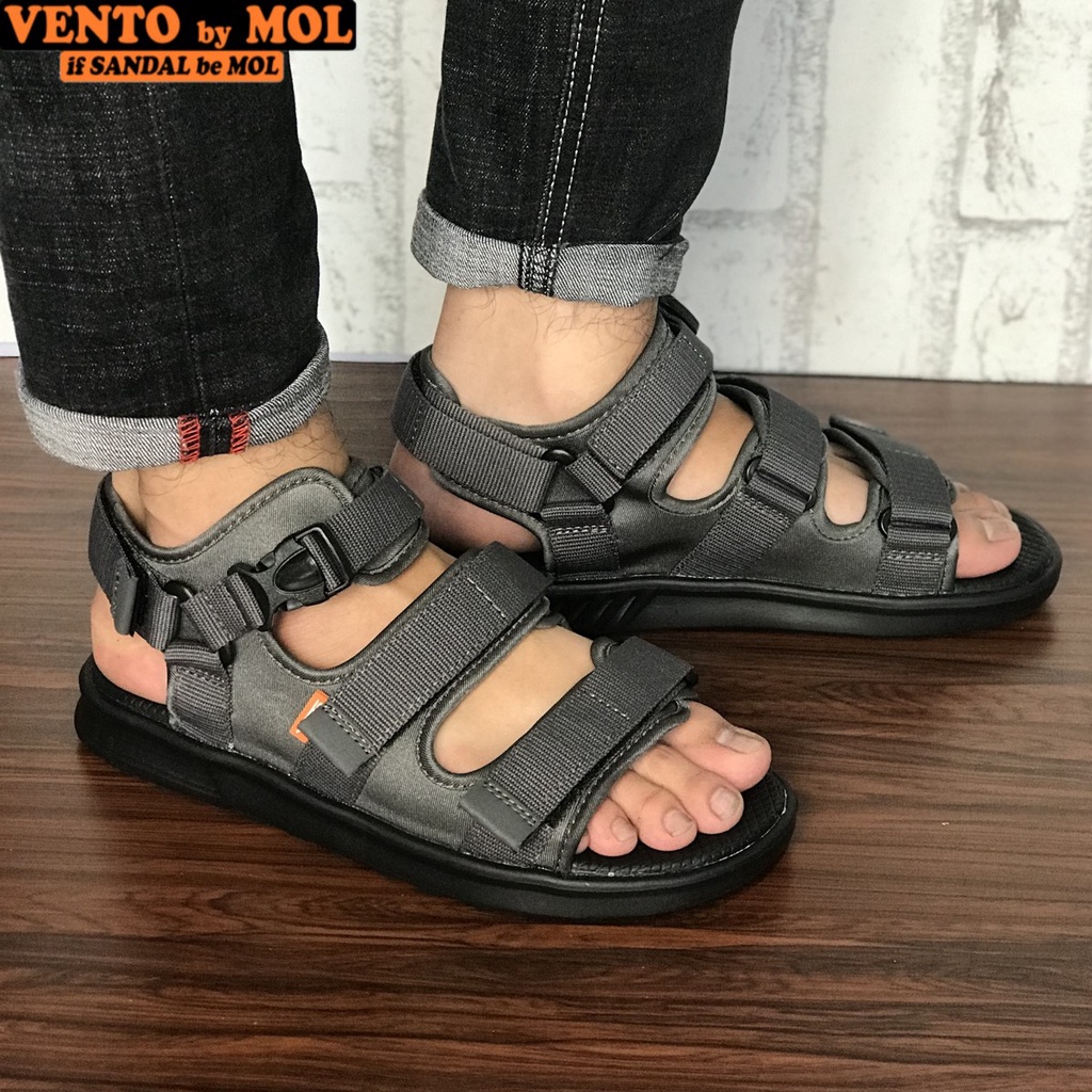 Giày sandal Vento unisex nam nữ 3 quai ngang siêu nhẹ có quai hậu cố định cho cặp đôi mang đi học đi biển du lịch NB03G