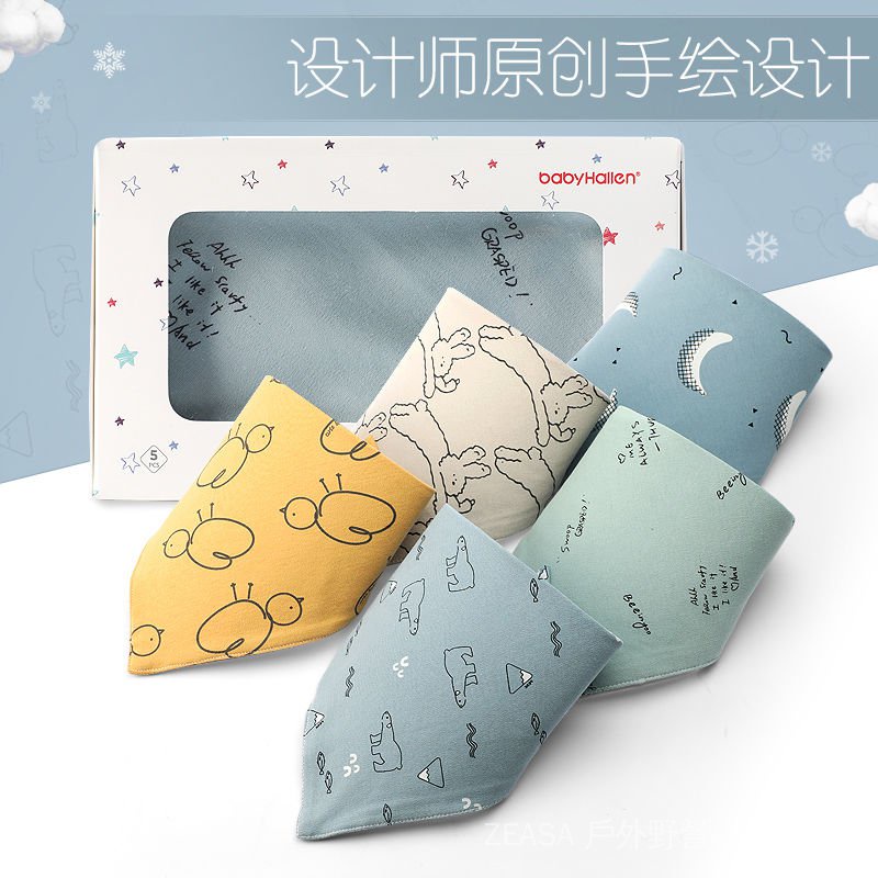 Yếm Ăn Hình Tam Giác Chất Liệu Cotton Cao Cấp Thời Trang Dành Cho Bốn Mùa | BigBuy360 - bigbuy360.vn