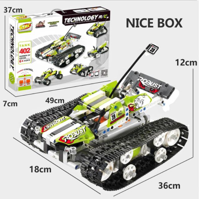 Lego Lắp Ráp Xe 5 in 1 - 402 Mảnh ( Có motor , remote điều khiển )