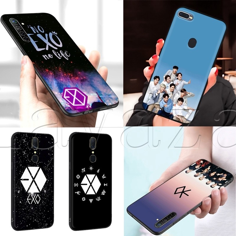 Ốp Lưng In Hình Nhóm Nhạc Kpop Exo Cho Oppo A1K Realme 3 5 Q Reno 2 Z A5 A9 Pro 2020