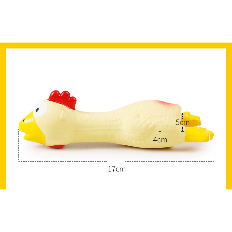đồ chơi nhựa gà vịt la ó cho chó