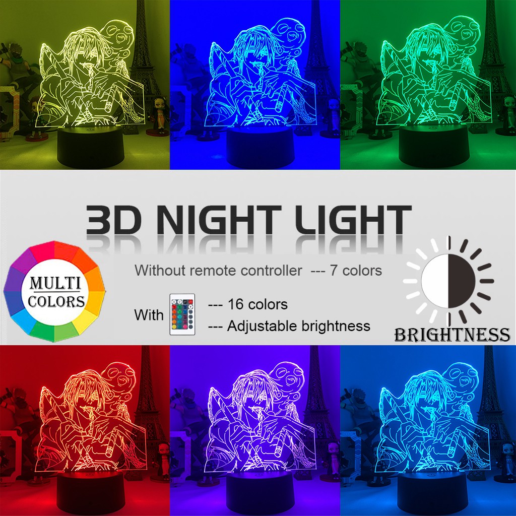 Đèn Led 3d Tạo Hình Anime Xinh Xắn