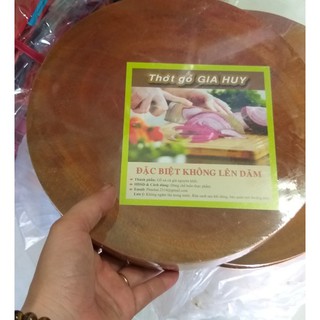 Thớt tròn gỗ xà cừ 24 cm dày 3cm