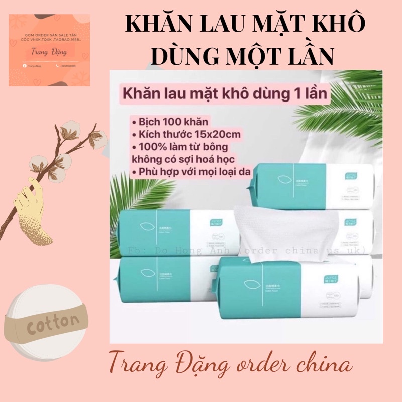 KHĂN MẶT KHÔ DÙNG MỘT LẦN