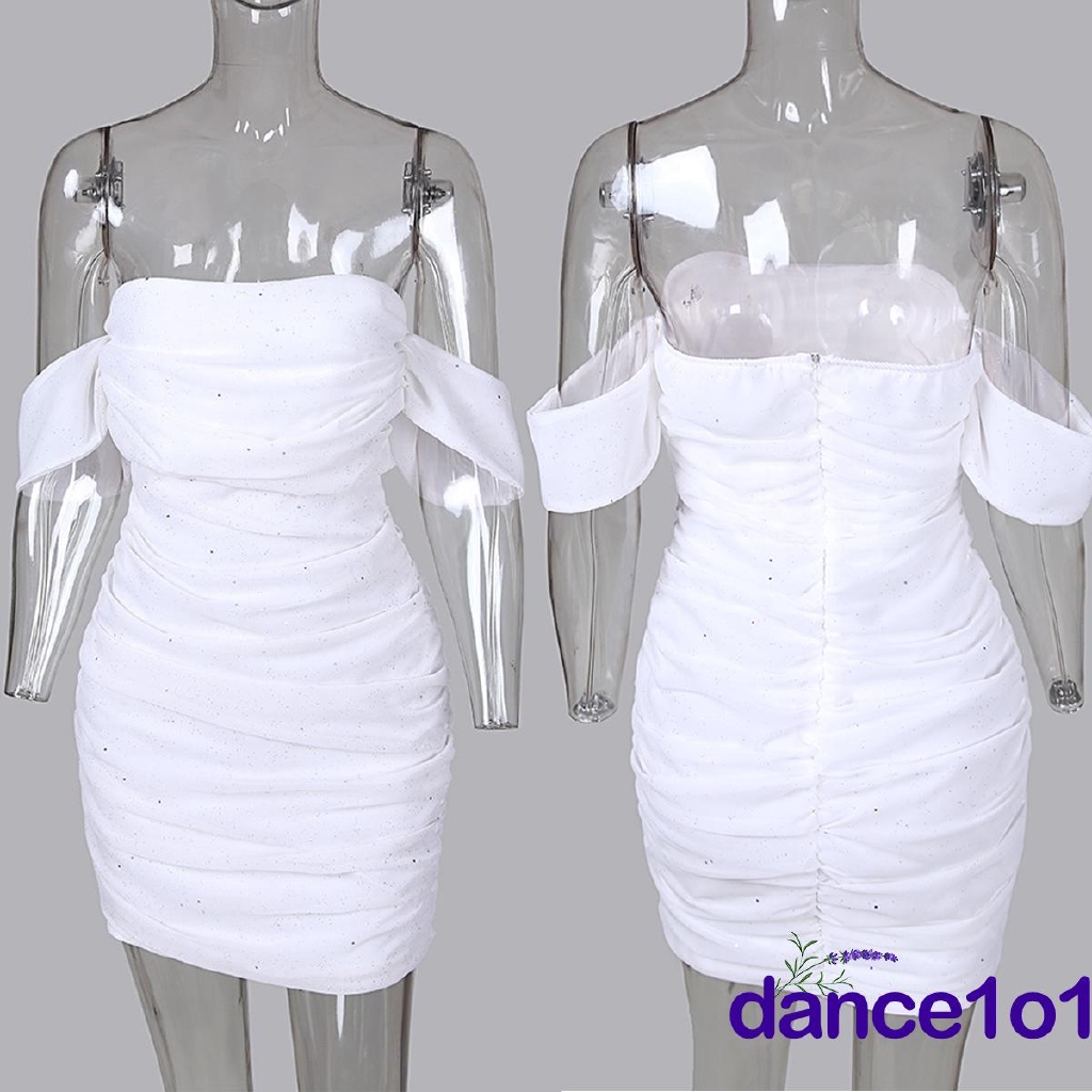 Đầm ôm trễ vai lấp lánh phong cách thời trang quyến rũ dành cho nữ