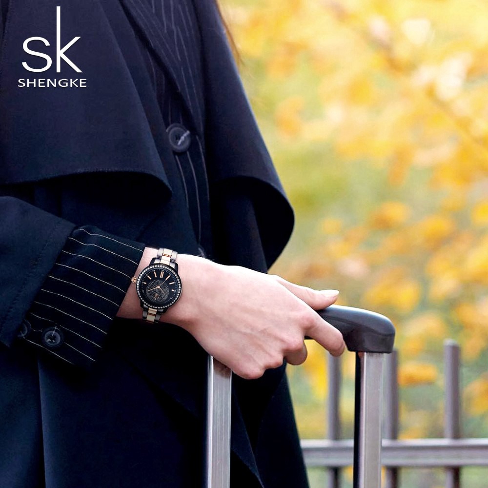 Đồng hồ Shengke nữ đính đá phong cách chất lượng cao độc đáo | BigBuy360 - bigbuy360.vn